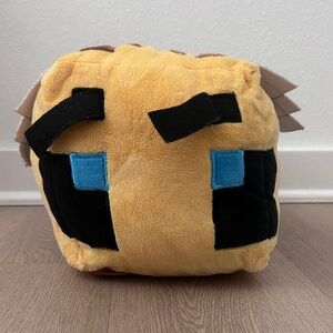 Plush Cube Stuffed Animal - Yellow and Black